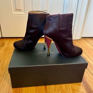 Diane Von Furstenberg Calf Hair Booties